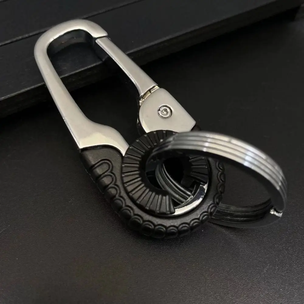 1/2pcs New Zinc Alloy Car Key Buckle 3 Colors 2.2*6.2cm Key Chain Hook Climbing Keyfob for Men Gift