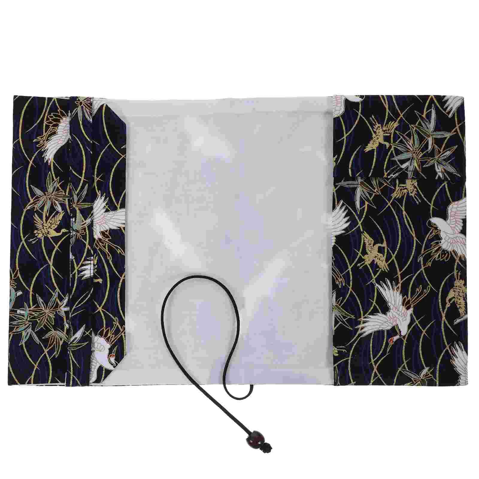 Crane Cloth Washable Book Protector Stationery Clear Notebook Covers Pads Sleeve Textbook