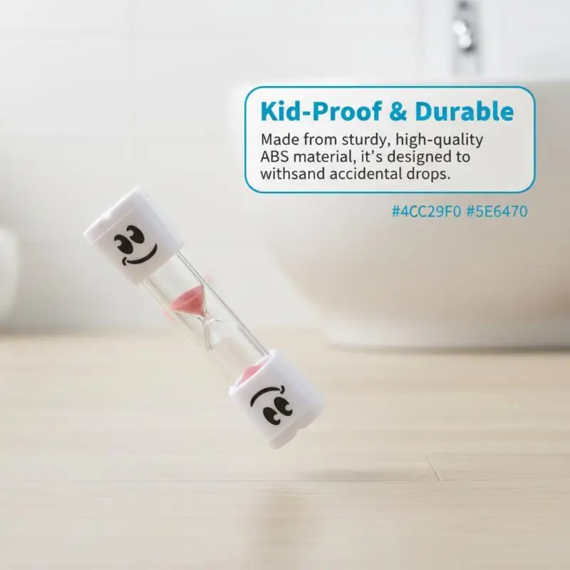 Creative Big Eye Timer for Kids 2Minute 3Minute Tooth Brushing Sandglass Visual  for Home School Bathroom