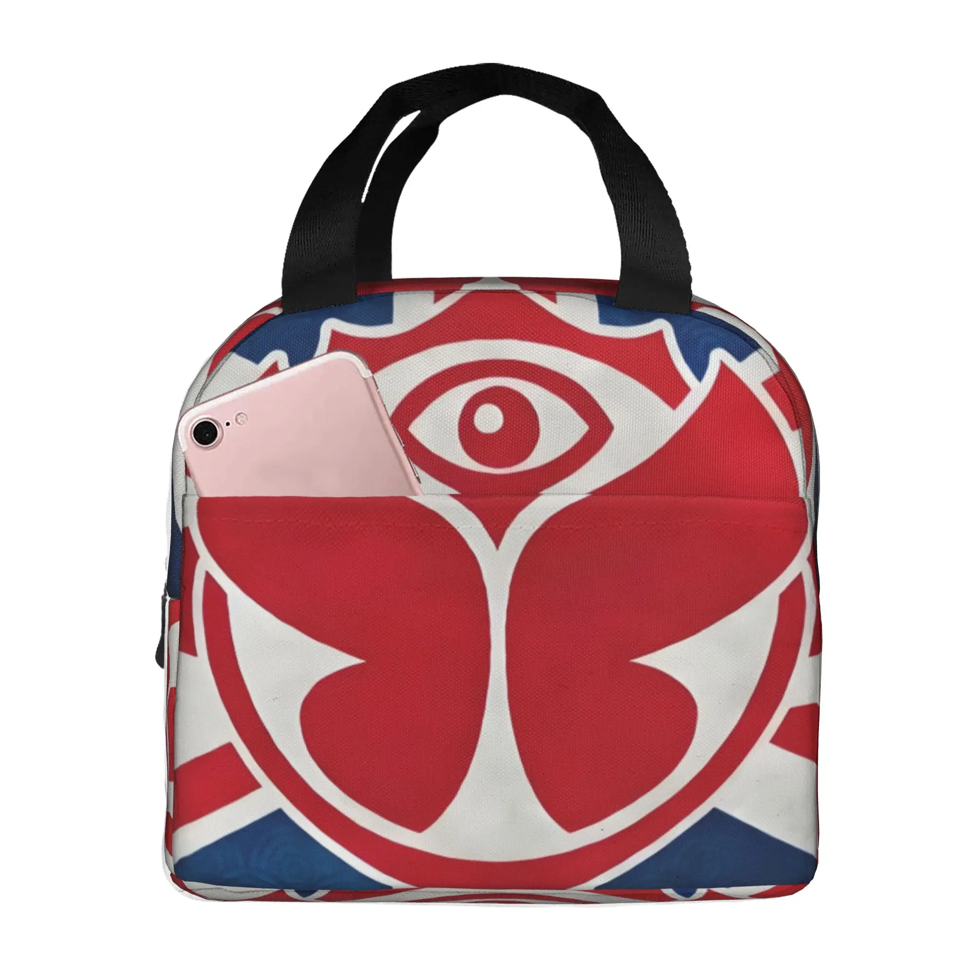 Tomorrowland Country Flag  Lunch Bag Women Belgian Electronic Dance Music Festival Warm Cooler Insulated Lunch Box for School