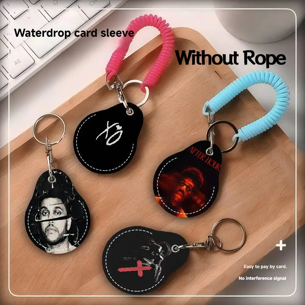 Rapper The Weeknd XO Waterdrop Aped N Acc Control Card Holder For Vehicles Public Transport Keychain Protective Cover