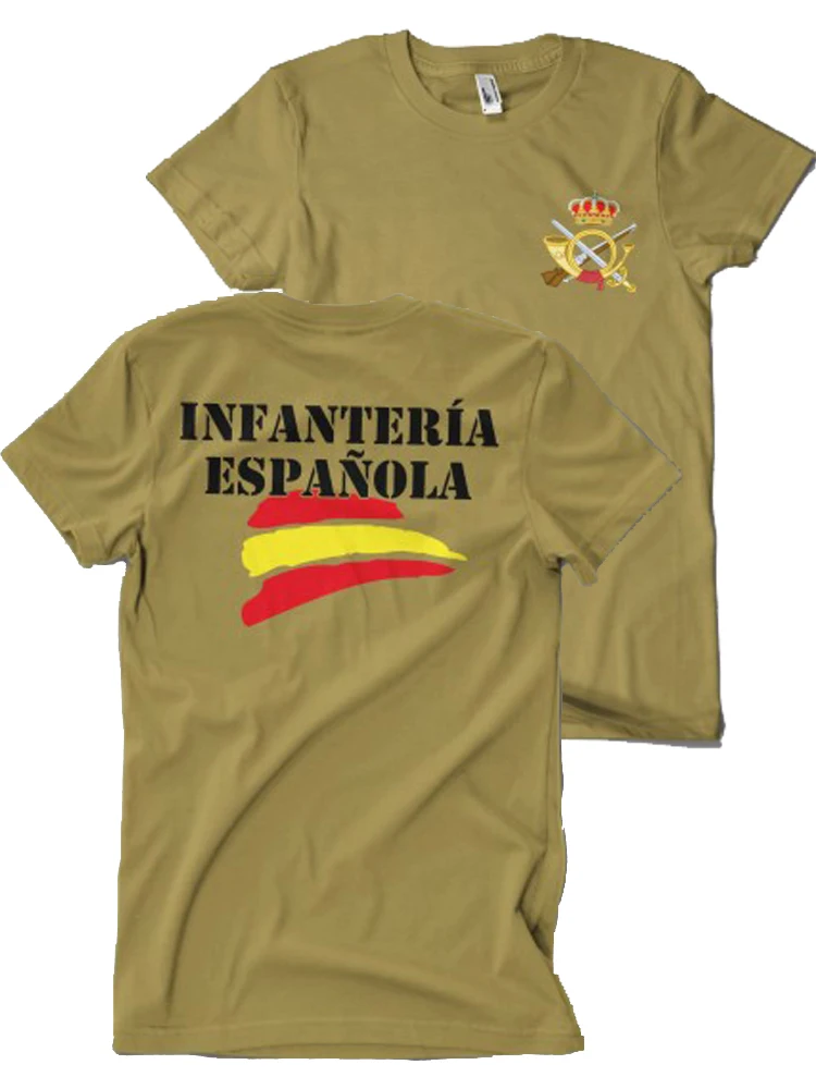 Camiseta INFANTERIA ESPAÑOLA | Spanish Infantry T-Shirt 100% Cotton O-Neck Short Sleeve Casual Mens Tshirt Size S-3XL