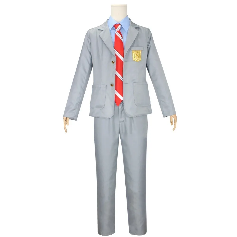 Your Lie in April Miyazono Kaori Cosplay Costumes Arima Kousei Pants Coat Jacket Skirt School Uniform Men Girls Halloween Suit