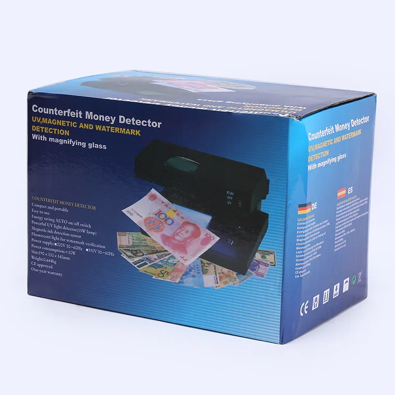 Purple Light Scale Portable Small Multinational Currency Detector Watermark Detection By Purple Light Long Wave Laser