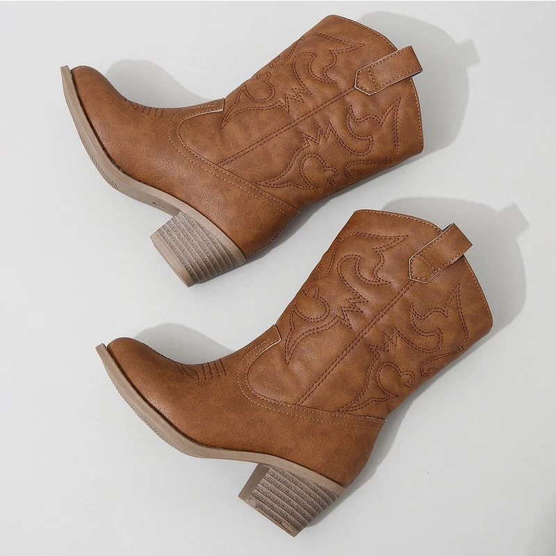 Stivali alti al ginocchio occidentali classici per ragazze stivaletti lunghi da Cowboy Slip-on di qualità Premium bambini autunno con tacco punta a