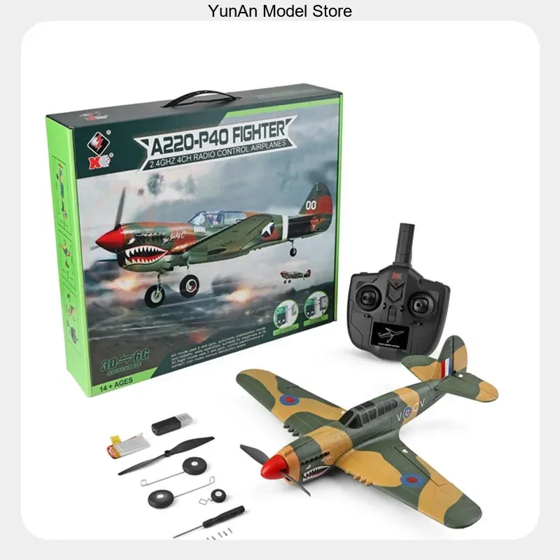 WLtoys XK A220 4CH RC Fighter Glider Fixed-Wing EPP Foam 3D/6G Switchable Gyro RTF