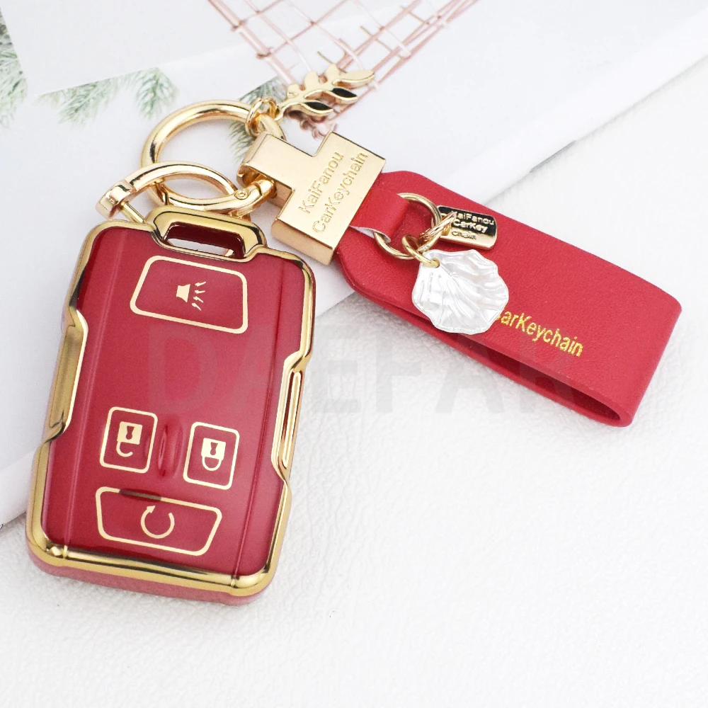 เคสกุญแจรีโมท TPU ปลอกหุ้มรีโมทสำหรับ GMC Canyon Sierra YUKON สำหรับ Chevrolet Silverado COLORADO Tahoe ป้องกันชานเมือง