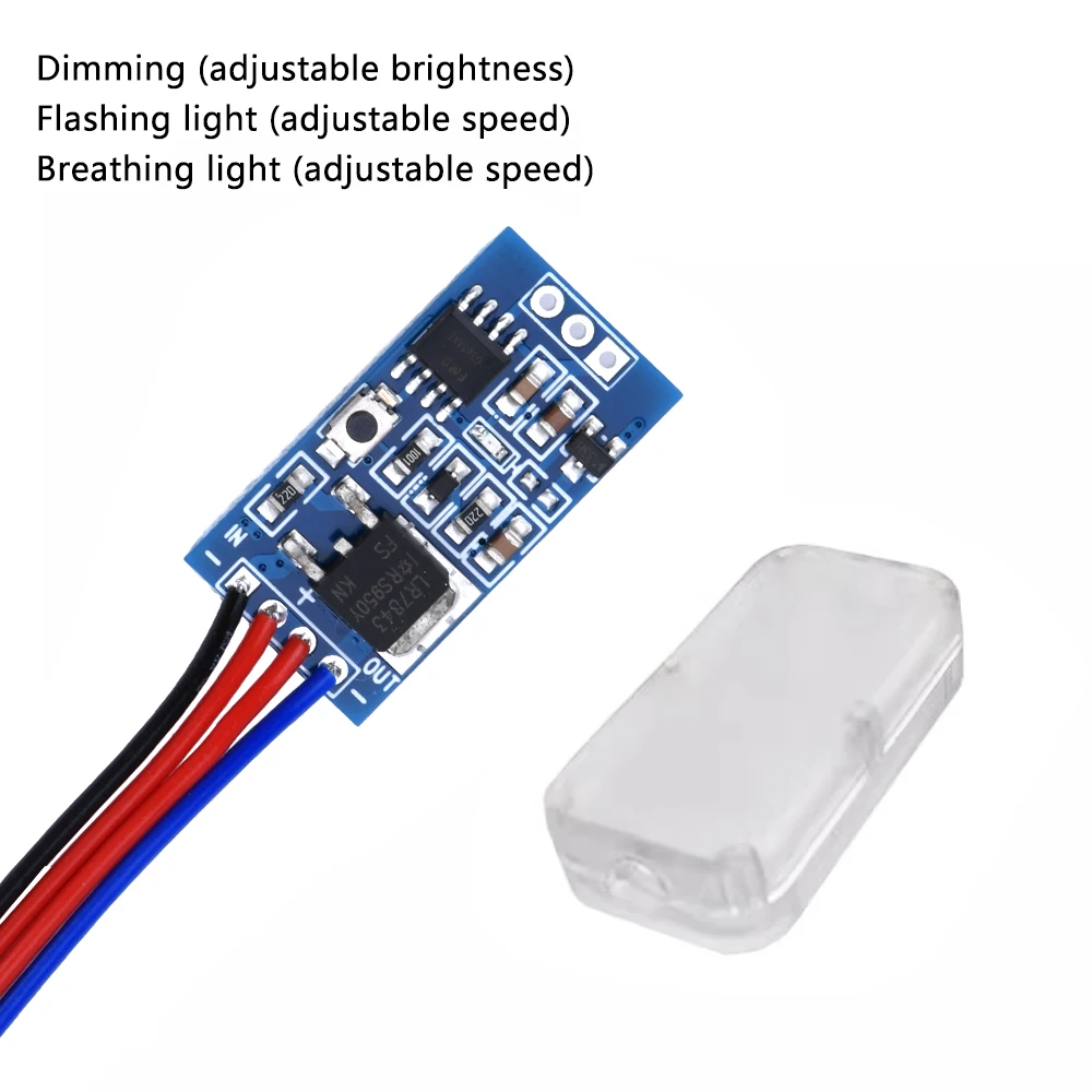 Fast and Slow Gradually Brightening LED Control Module with Dimming Breathing Flashing For LED Halogen Light Accessories