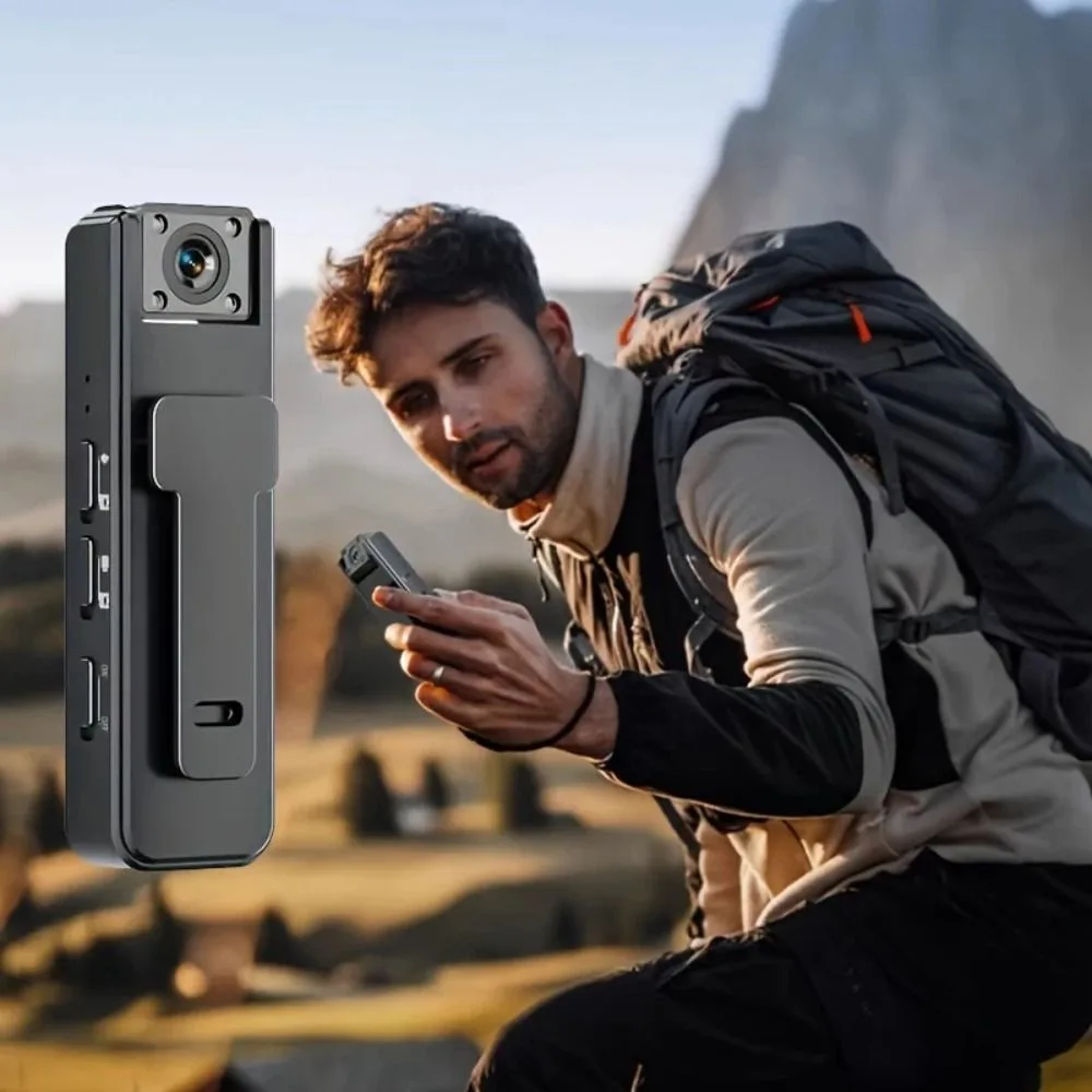 1080P HD A9 Mini Handheld Camera Back Clip Wearable Sports Video Audio Recorder Infrared Night Vision Wide Angle Camera Recorder