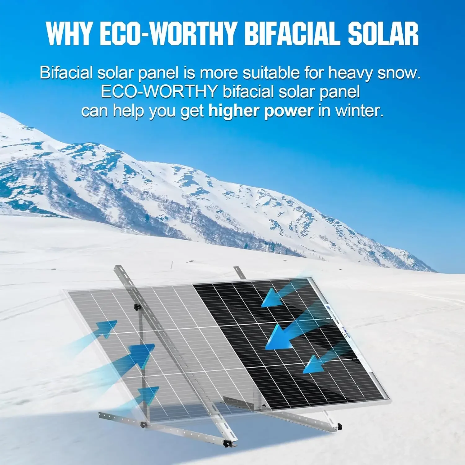 

[New Arrival, Free Shipping!]200 Watt Bifacial Solar Panel 2pcs 100 Watt Monocrystalline Solar Panel Module Off Grid PV Power fo