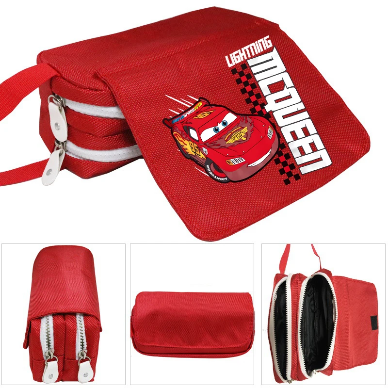 New Car Movie Kids Pencil Case Kawaii Cartoon Character Printed Pencil Cases Stationery School Supplies Children Birthday Gifts