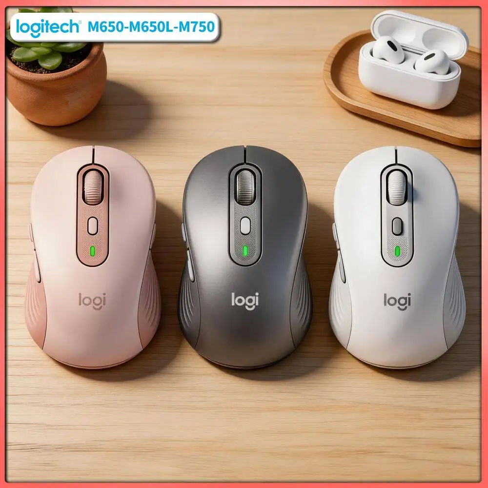 Logitech M750 Wireless Mouse - 90% Noise Reduction, 4000 DPI High Precision, 3-Device Quick Sync, Pad Pick Tool
