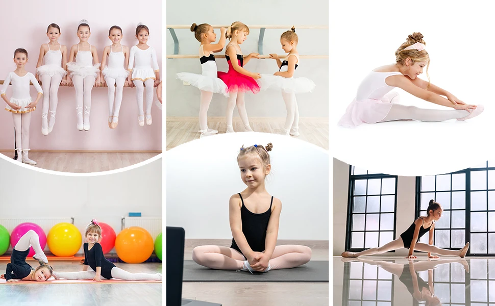 Student Mädchen Frauen Ballett Tanz Strumpfhosen Footed Ultra Soft Pro Hold Stretch Footed Strumpfhosen Prinzessin Baby Kinder Wärmer Strümpfe – Detail 7