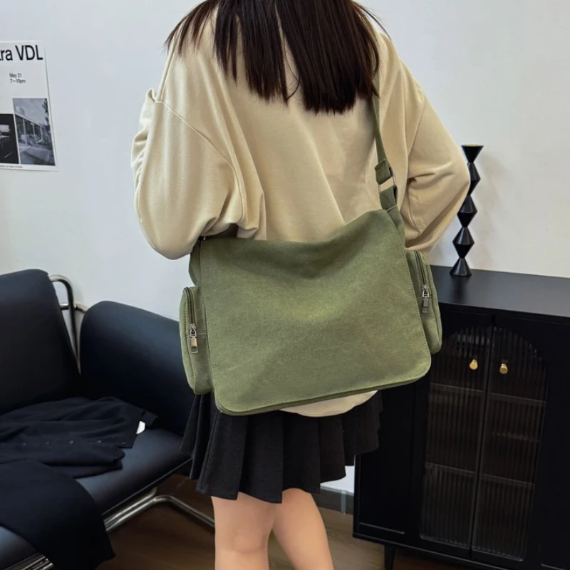 New Solid Nylon Zipper Women's Crossbody Bags Hot Sale Large Capacity Dumpling Shoulder Bag Lazy Style Mode Femme Crossbody Bag