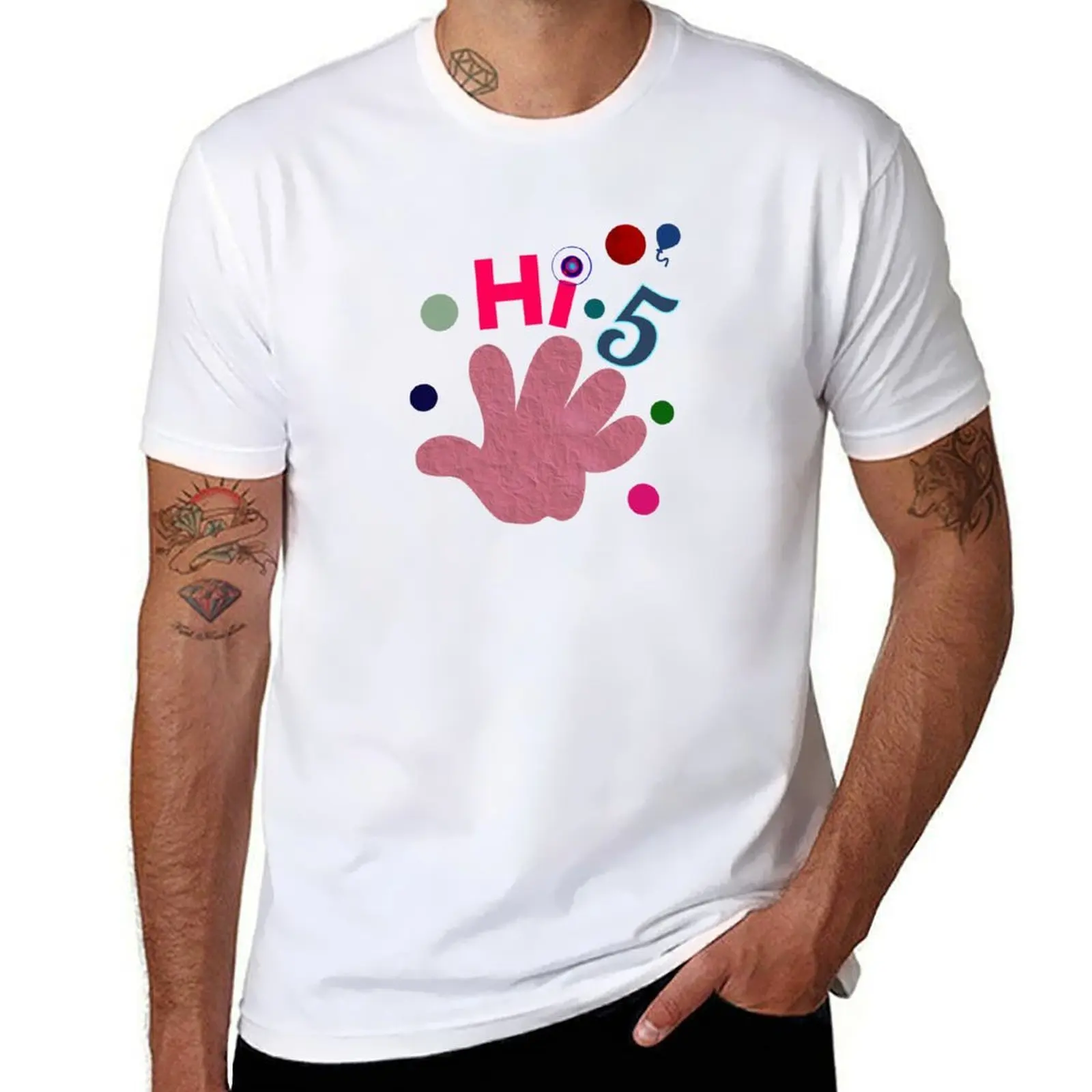 

Hi5 Art T-Shirt t shirts for man cotton soft t shirts for man cotton funny T-Shirt