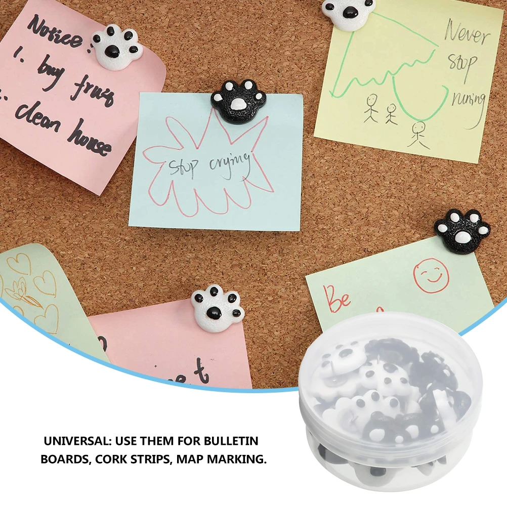 25 قطعة دب مخلب الدب دبوس الراتنج المعادن الإبداعية Thumbtack لمكتب المنزل الرصاصات ملاحظات صغيرة رسم دبوس الدب مخلب Pushpin