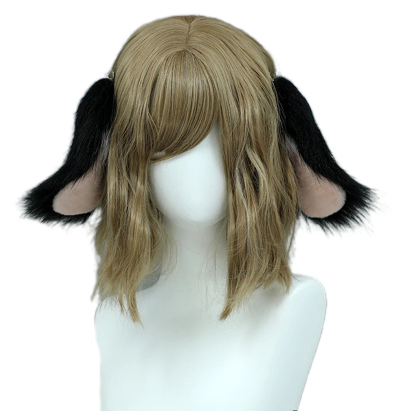 Handgemaakte Pluche Hond Oor Haarband voor Meisjes Vrouwen Halloween Party Cosplay Prop Stijl Haar Hoepels Hoofddeksels