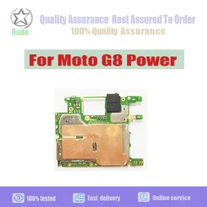 Bilashmart Original Motherboard Motorola Moto G8 Power XT2041 Mobile Electronic Panel Circuits with Chips Plate Replacement Parts