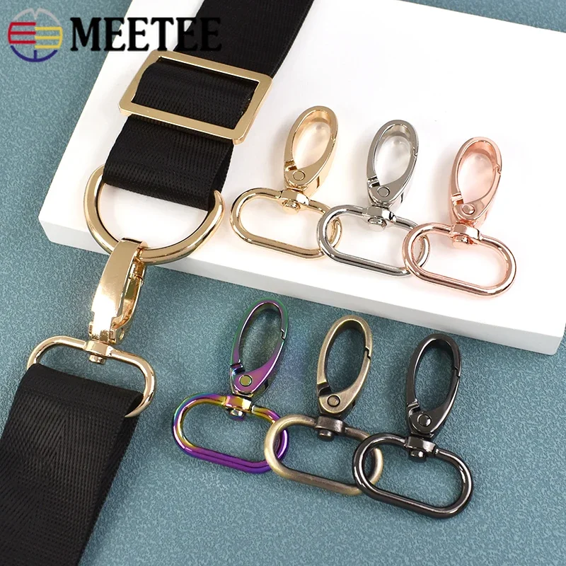 5-30Pcs 32mm Bag Strap Buckles Metal Swivel Lobster Clasp Dog Collar Trigger Snap Hook Webbing Belt Hangers DIY Accessories