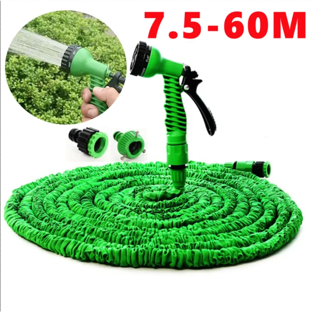 

25FT-200FT Expandable Magic Hose Lightweight Design Durable Materials 7 Water Spraying Functions Gun Home Garden Watering Tools