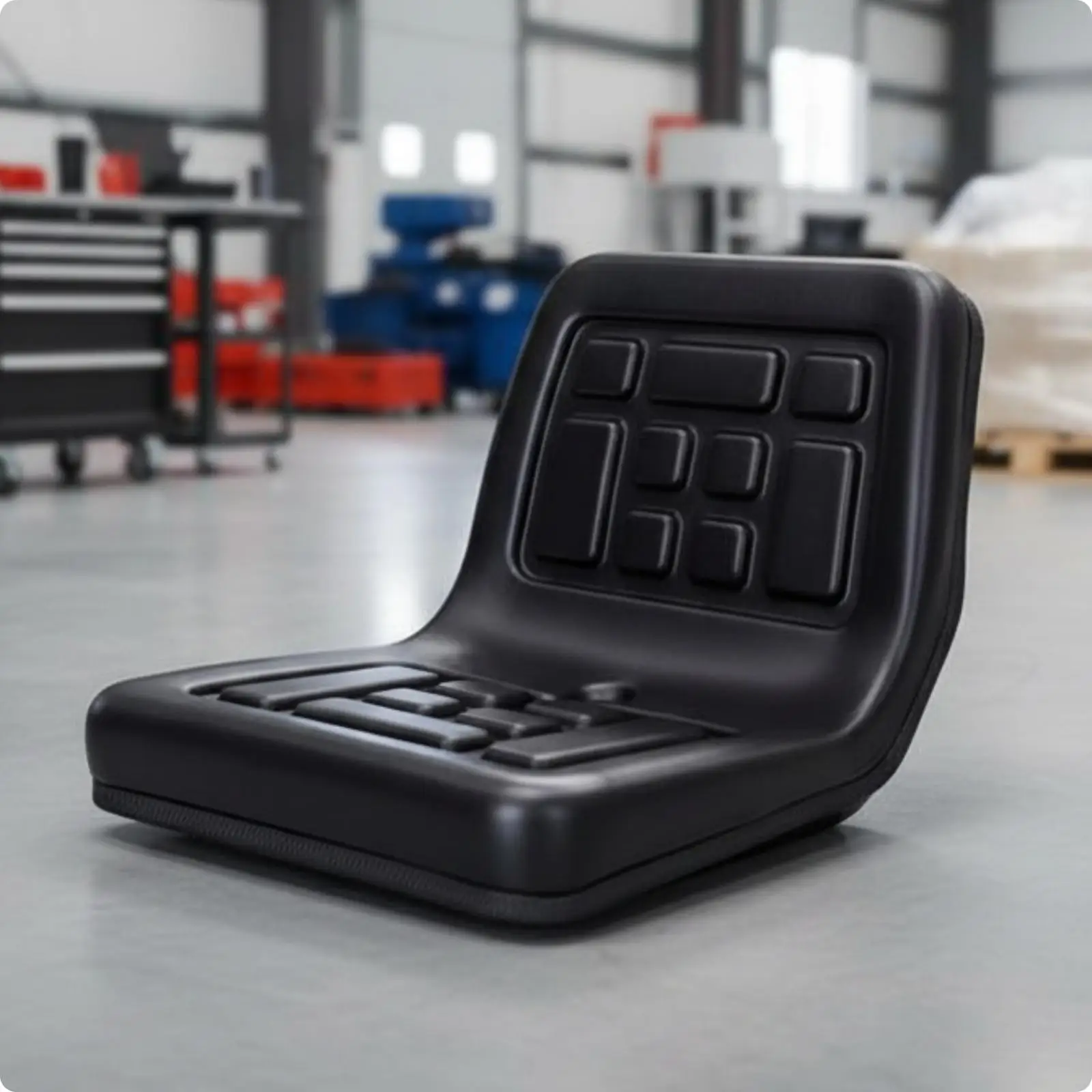 Low Profile Universal Tractor Seat for Lawn Mower Compact Machinery Cab Replacement