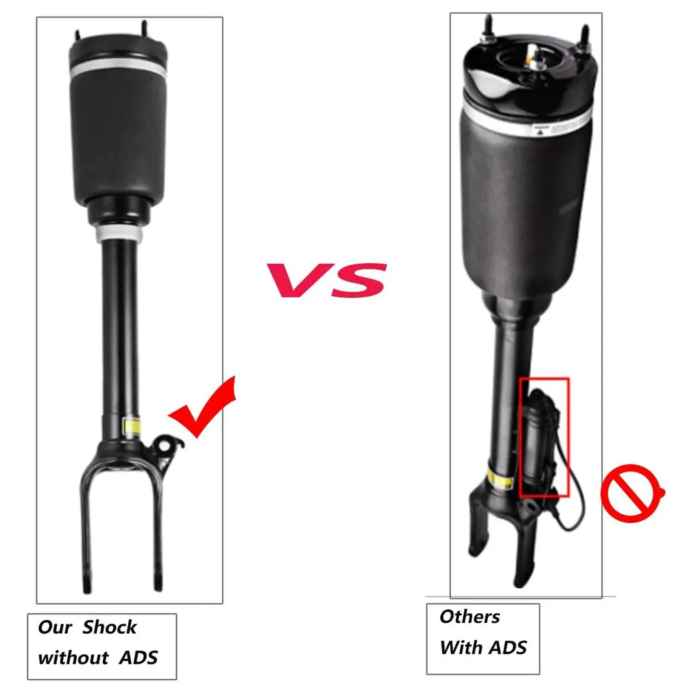 Puntone sospensione pneumatica anteriore nero 2 pezzi per Mercedes-Benz X164 GL450 GL550 W164 ML320