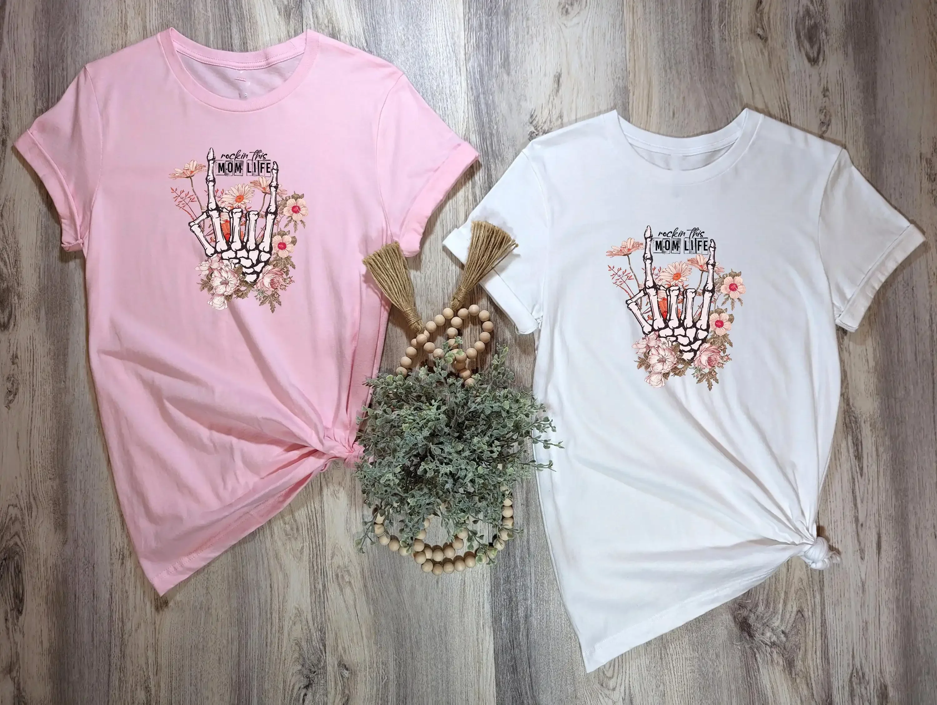Rockin This Mom Life Hand T Shirt Tshirt Graphic T s 100 Cotton Multiple Colors Available