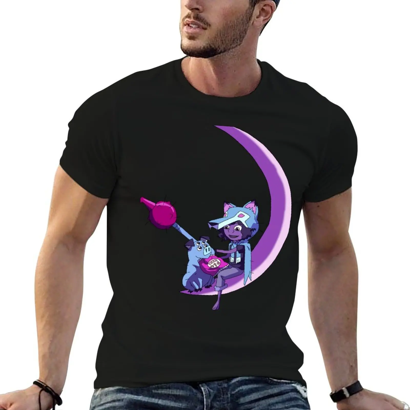 

Wolf & Mandu - Kipo And The Age Of Wonderbeasts Sticker T-Shirt t shirt for man T-Shirt