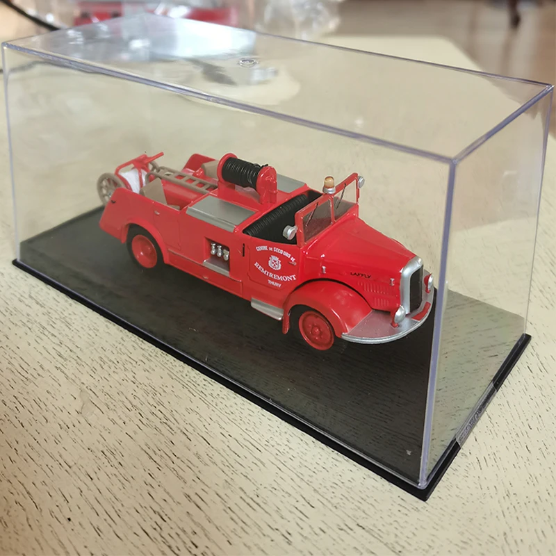 Modelo de aleación de simulación de motor de bomberos, escala 1/50 PS Laffly BSS C3 Francia 1950, pantalla estática, regalo coleccionable, decoración de recuerdo