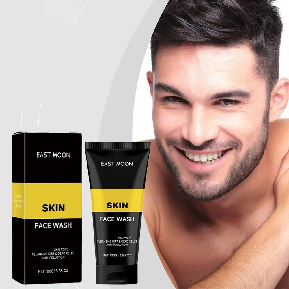 Limpiador Facial con Control de Aceite hidratante para hombre, Limpieza Profunda, elimina el Color de la piel, ilumina los puntos negros, P5S6