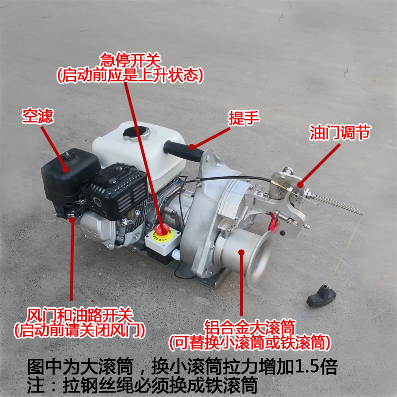 3 ton portable grinder 1 ton 2T small micro light electric traction motor grinder
