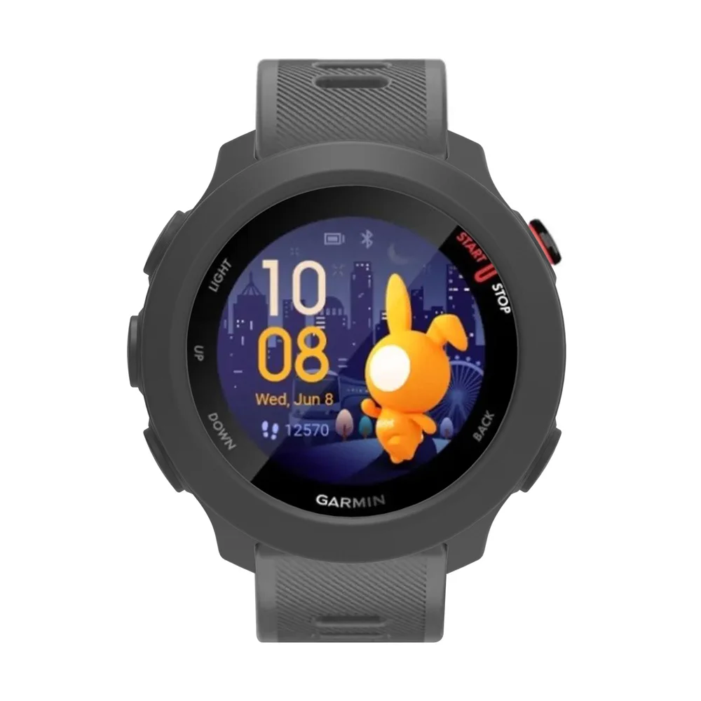 For Garmin Forerunner 158/55 Watch Shell Decoration Soft Silicone Clear Screen Protector Case Super Light Colorful Hollow Cover image 6