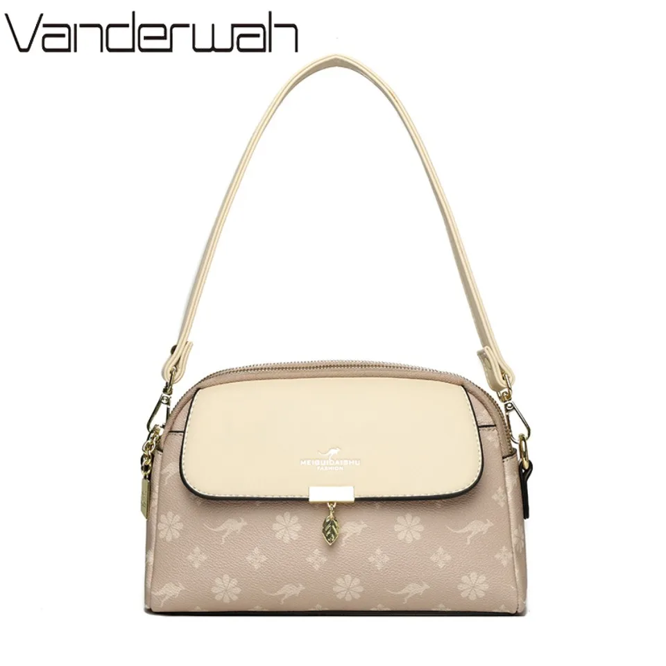 

high quality Fashion Print Shoulder Bag Crossbody Bag For Women flower Casual Soft PU Leather Style Handbag Strap For Daily Use