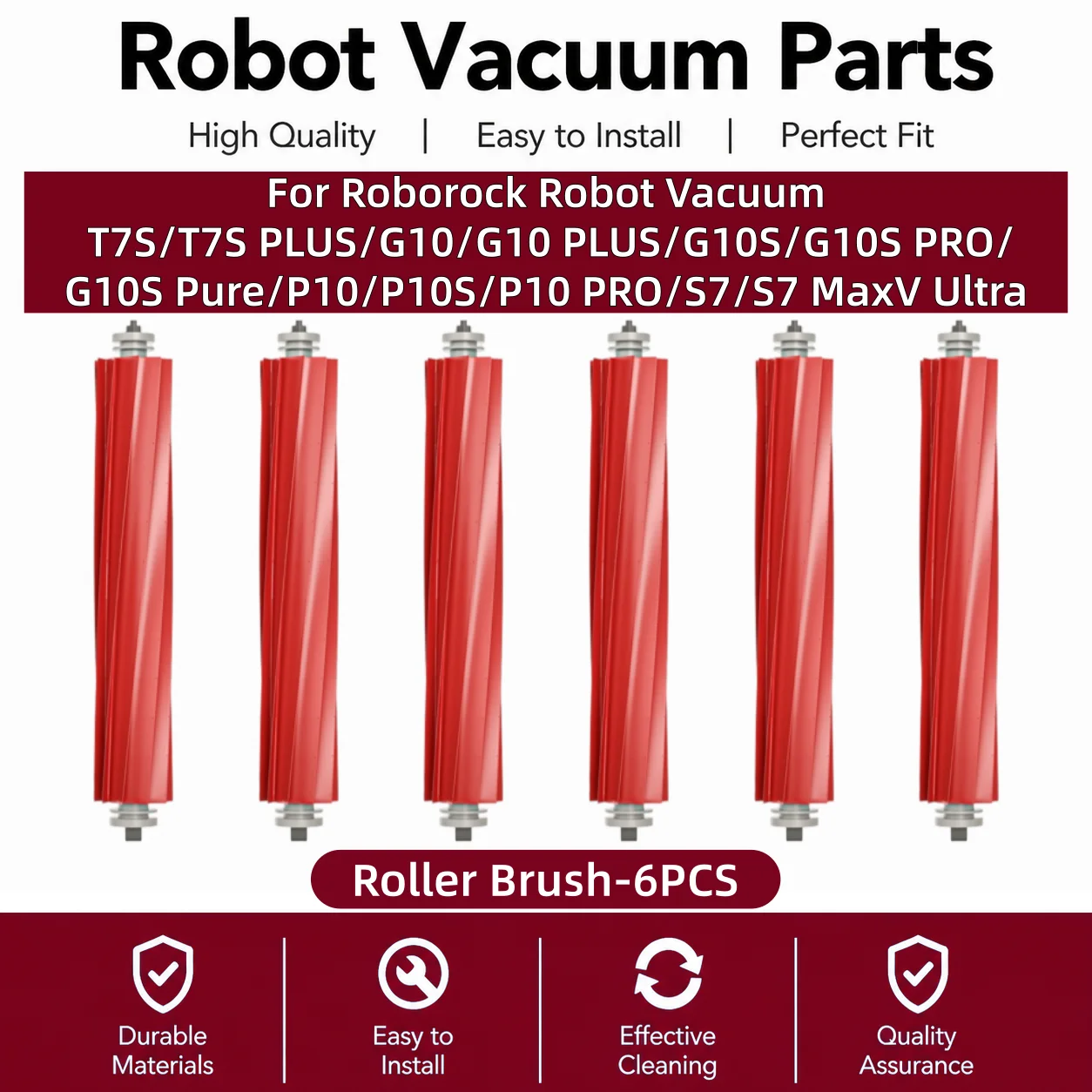 

Main Roller Brush Attachments For Roborock S7/S7 MaxV Ultra/S70/S75/T7S/G10/G10 PLUS/G10S PRO Robot Vacuum Cleaner Accesories