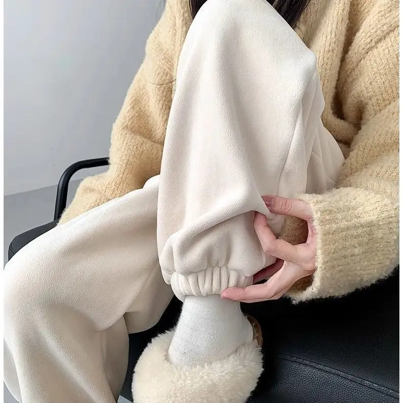 

Extra Large 300 Pou Double Sided Fce Warm Pants Men Women Thiened Warm Harlan Trousers Autumn Winter Leisure Pants