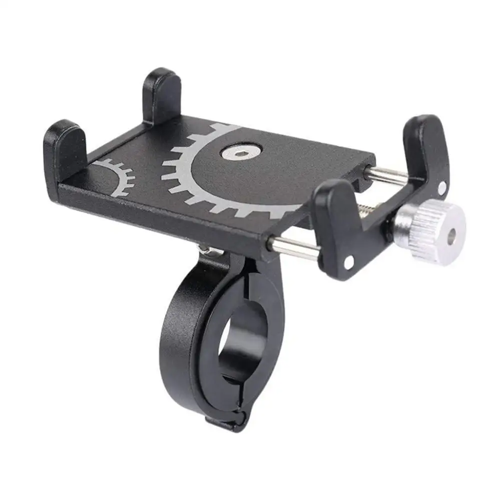 Aluminum Alloy Bicycle Phone Holder Universal Bike Motorcycle Handlebar Mount Stand Bracket For 3.5-6.2 Inches Mobile Phones