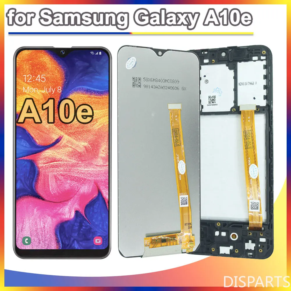 For Samsung Galaxy A10e A102U A102F LCD Display Touch Screen Digitizer Full Assembly Samsung A10e With Frame Phone Screen Repair