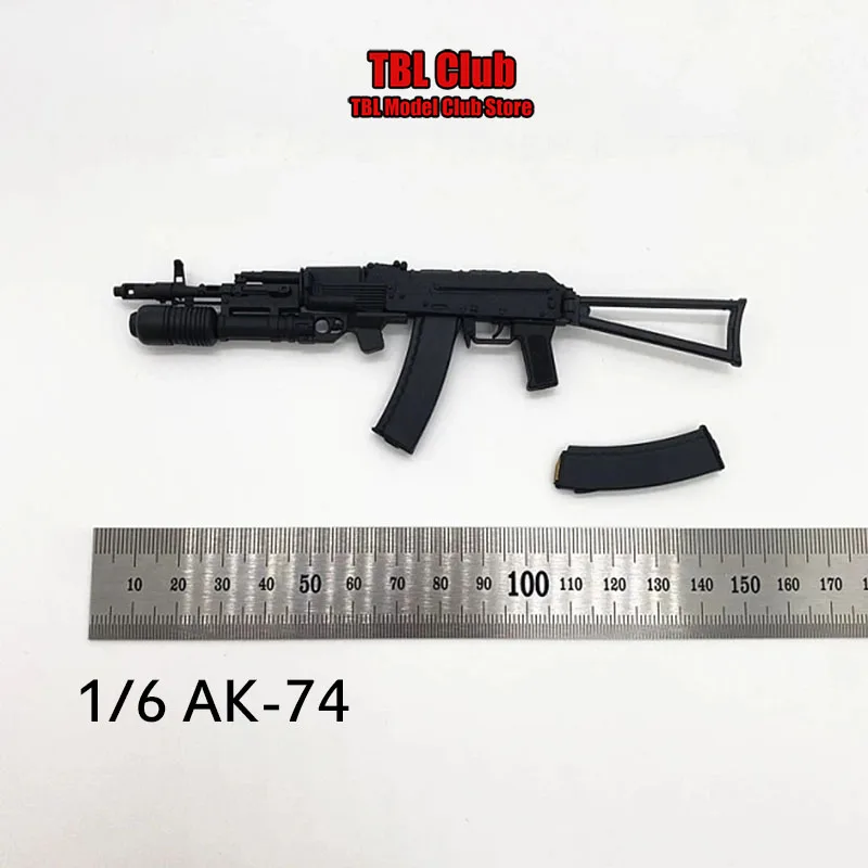 ปืนไรเฟิลขนาด12นิ้ว AK74ทหารแบบคงที่มีหลายสไตล์อุปกรณ์เสริมฟิกเกอร์แอ็กชันขนาด1/6