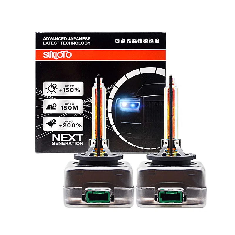 

2PCS SUKIOTO D1S HID Xenon Headlamp D1S D3S Replace For LED Headlight Bulbs 3000K 4300K 6000K 8000K HID Xenon Lamp D3S Car Light