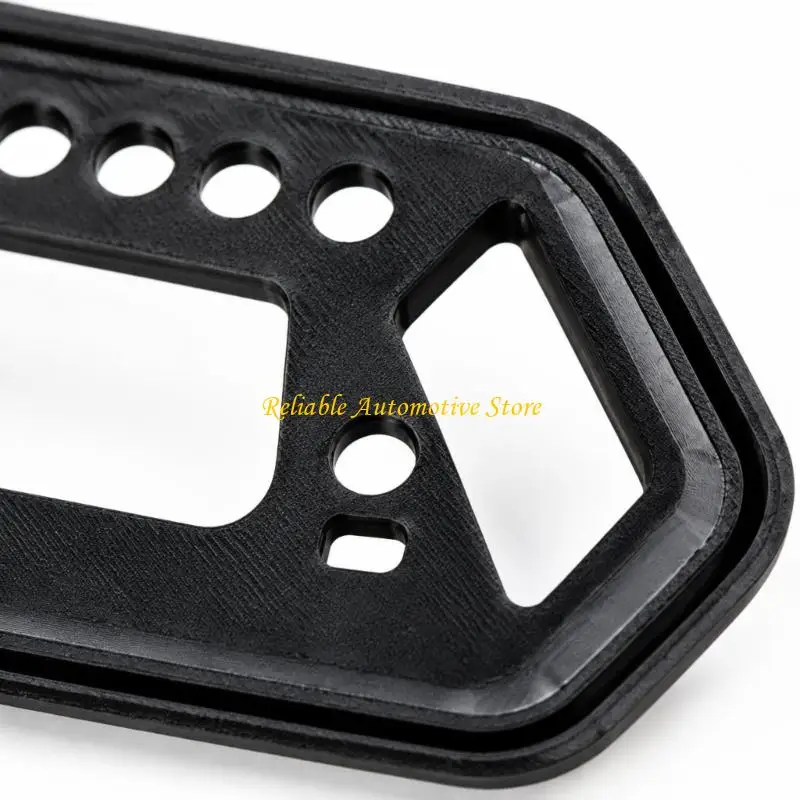 M68B Motorcycle Instrument Panel Protective Cover with Elevated Perimeter Open Center Display Area, Multiple Openings,