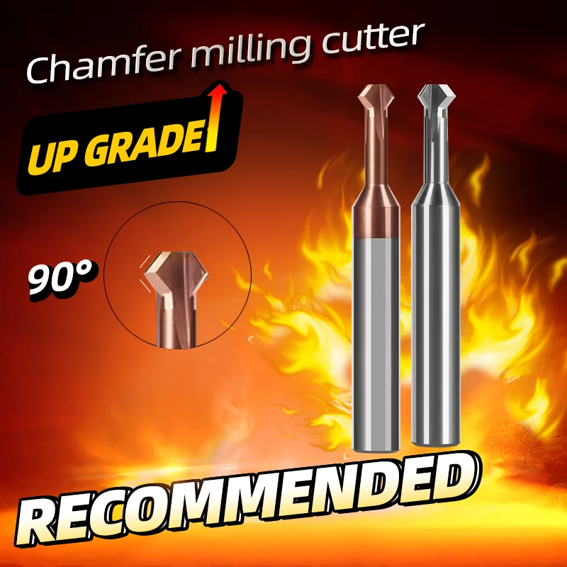 

90 ° Двунаправленный инструмент для снятия фаски Высокоэффективный фрезерный станок с ЧПУ для нержавеющей стали, алюминиевого сплава, прочный углеродистый сталь