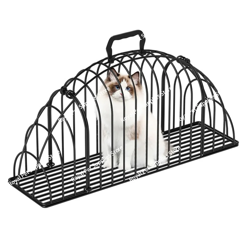 

Клетка для мытья кошек Клетка для кошек с защитой от царапин и укусов Мытье волос с защитой от карт и ног Бытовая транспортировка для путешествий