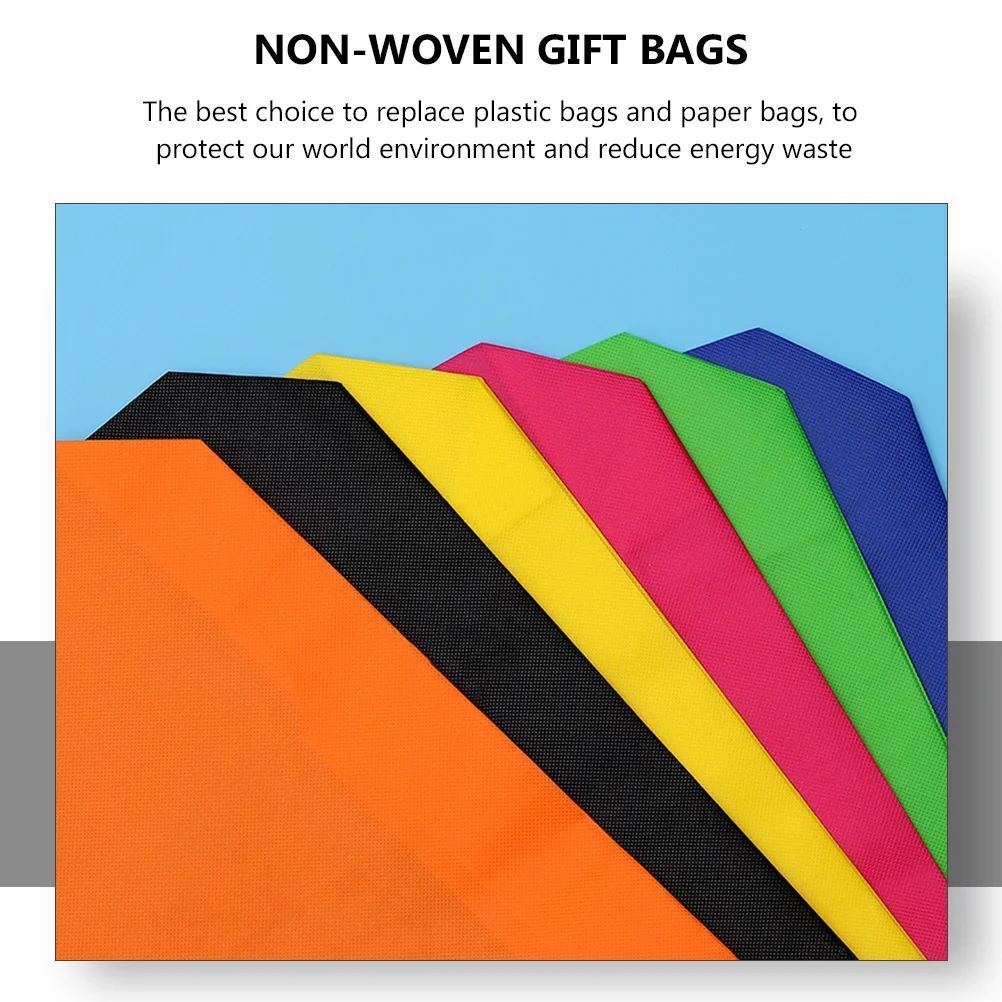 

21Pcs Non-Woven Shopping Bags for Store Portable Grocery Tote Large Capacity Reusable Gift Bags Portable