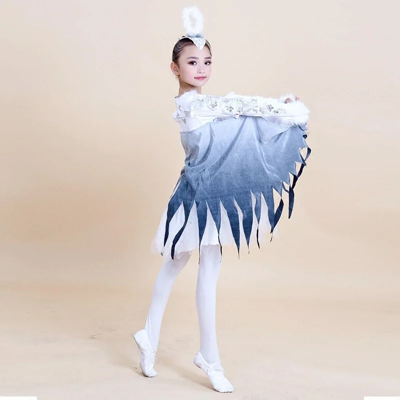 Children Modern Dance Costumes Dance Animal Characters Costumes Halloween Birds Clothing Sparrows Magpie Performance clothing