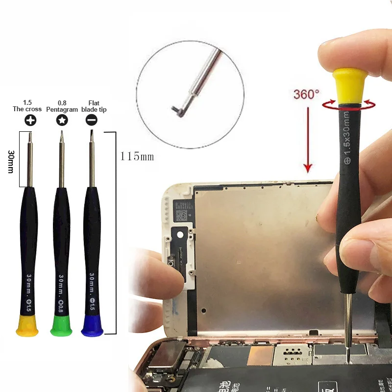 21 in 1 Phone Disassembly Repair Set for IP Android Universal Screwdriver Tweezers LCD Screen Opening Tool Combination Kit