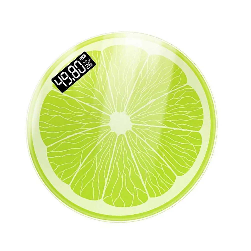 

1pc Lemon Design Body Weight Scale High Precision Led Display Durable Digital Weighing Tool For Home Management