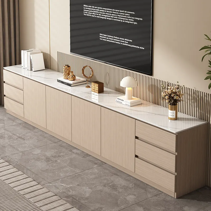 Mueble para TV, Mueble de Madera para Televisión, Mueble de Almacenamiento Blanco para el Hogar, Cómodas, Muebles de Lujo para el Hogar, Muebles para Sala de Estar