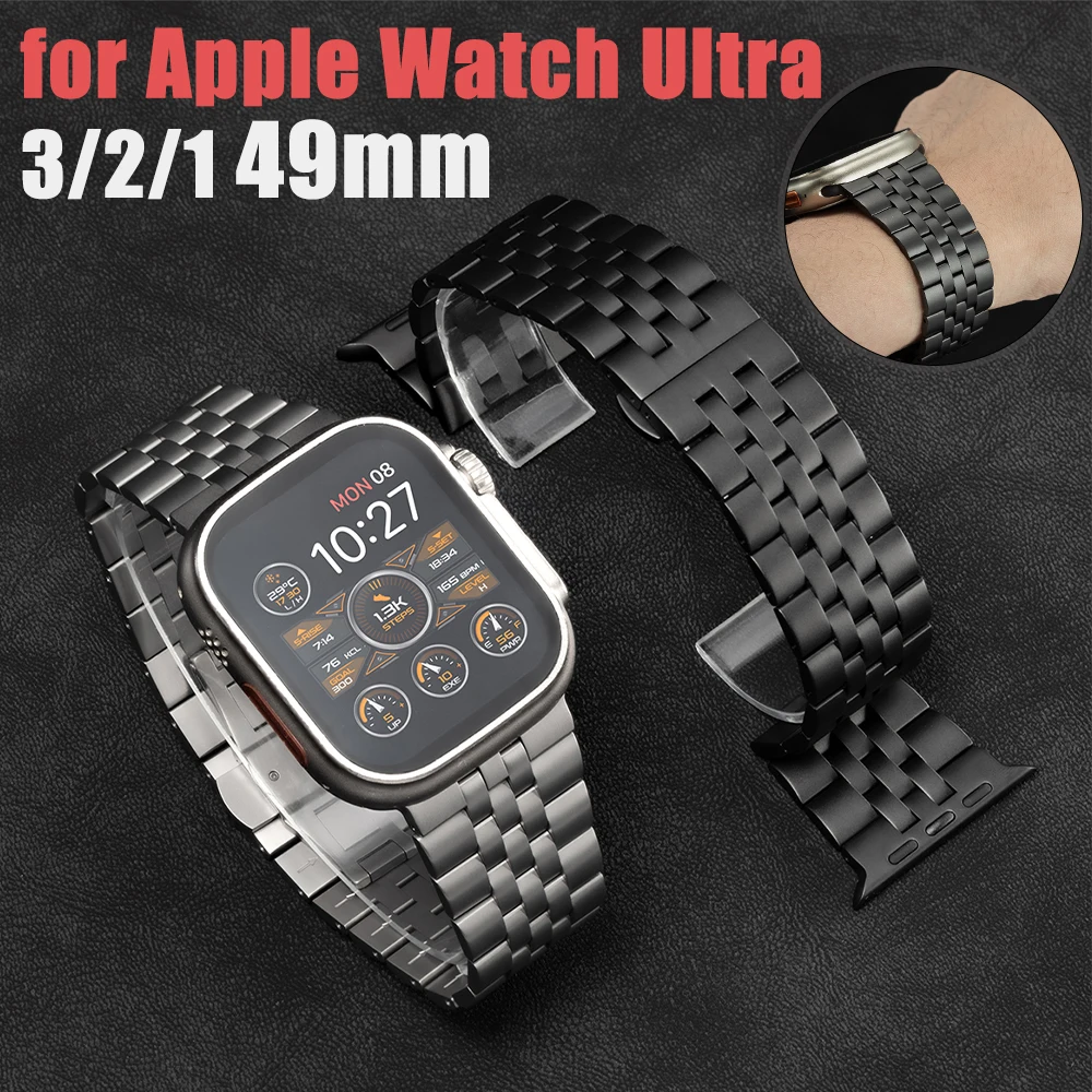 高級チタンストラップ-apple-watch-ultra-3-2-1-49mm-用-メンズ-ビジネス-メタルバンド-iwatch-ultra-49mm-ブレスレット-アクセサリー