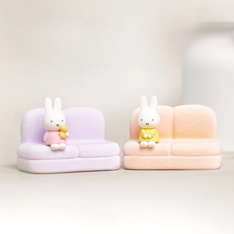 Miffy Sofa Stand II Blind Box Ornament, Handyständer, Figur, niedliche Sofa Blind Box Ornament