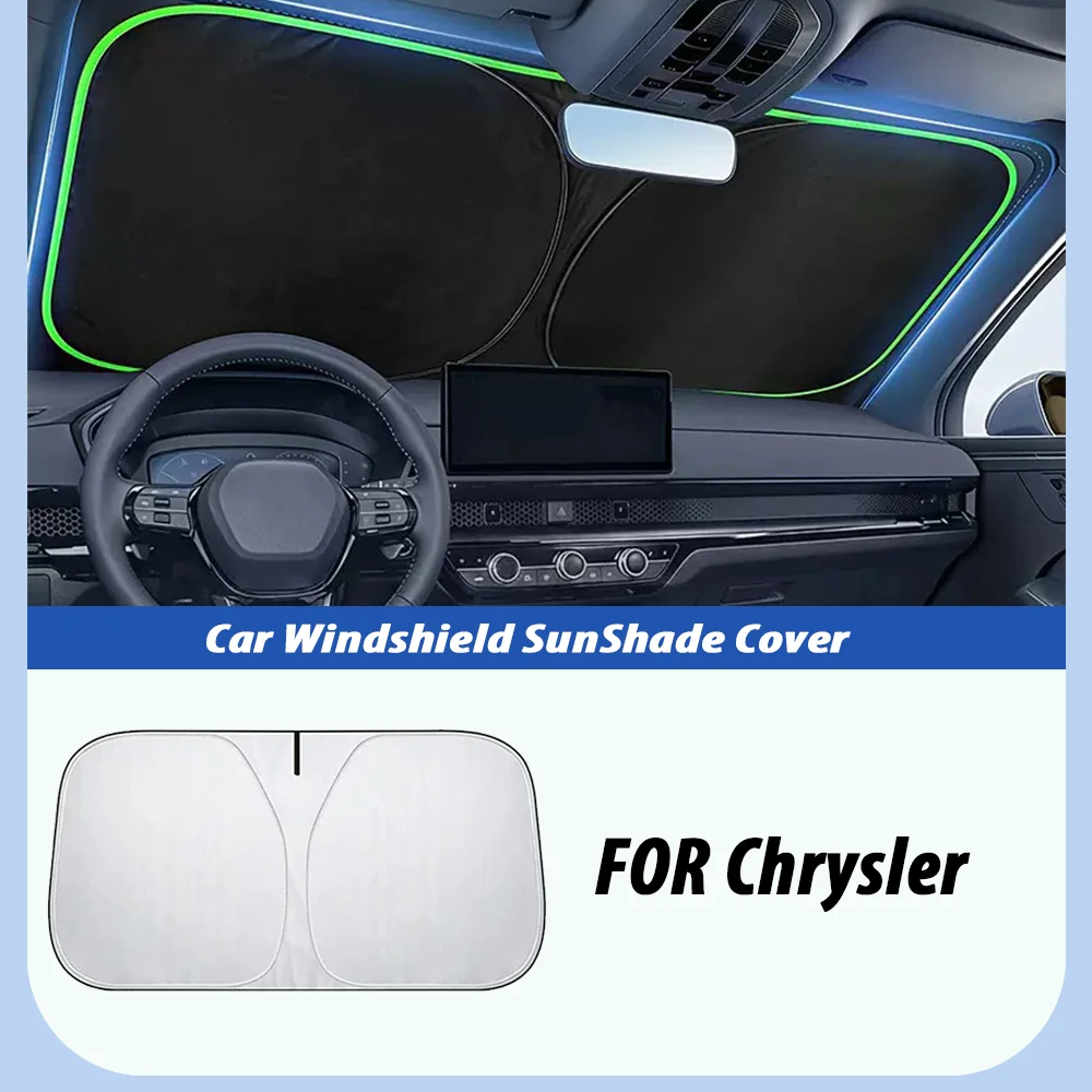 

Car Windshield Sun Shade Cover Foldable Front Window Sun Visor for Chrysler 300 300C PT Cruiser Voyager Sebring Pacifica 200